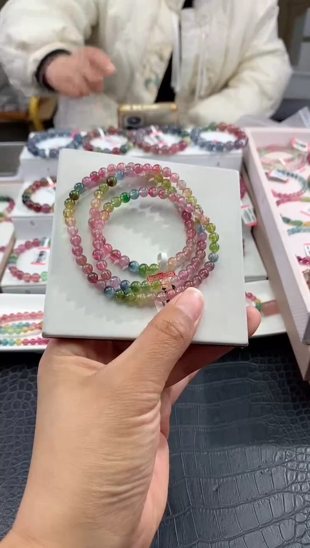 【闪购商品】碧玺手串未镶嵌多样性发一条