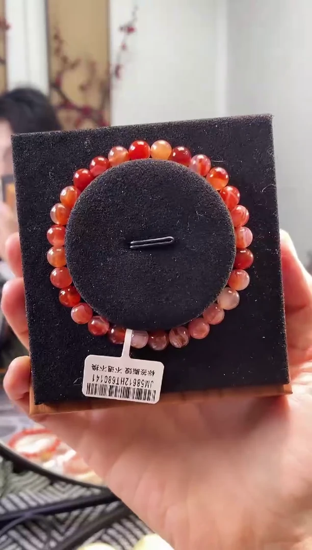 手串未镶嵌南红玛瑙HT680141保山河湾缠丝天眼单圈6mm