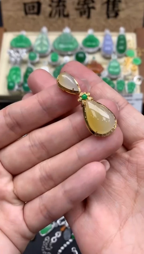 【闪购商品】翡翠颈饰18K金镶嵌197-中国好珍宝