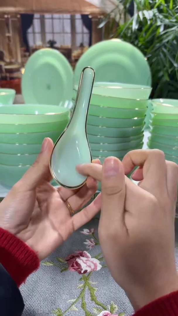 【闪购商品】..小汤勺玉瓷10个 【贝美】