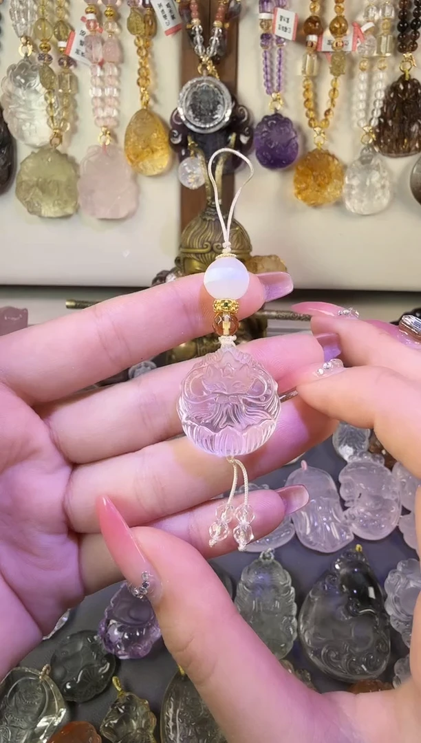 【闪购商品】水晶颈饰未镶嵌白包挂