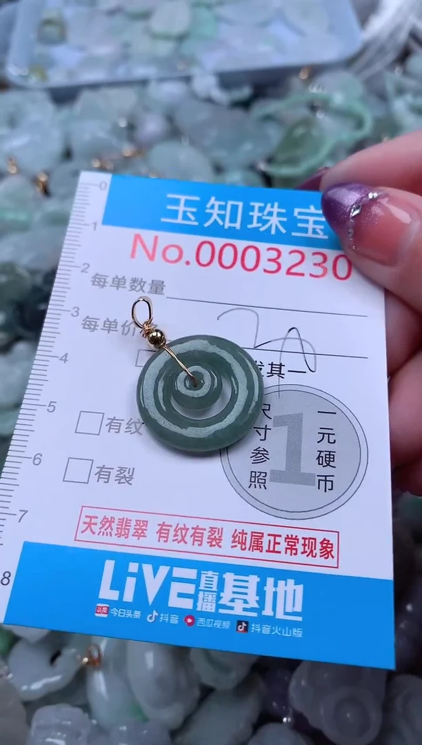 翡翠未镶嵌吊坠(不含链)3230