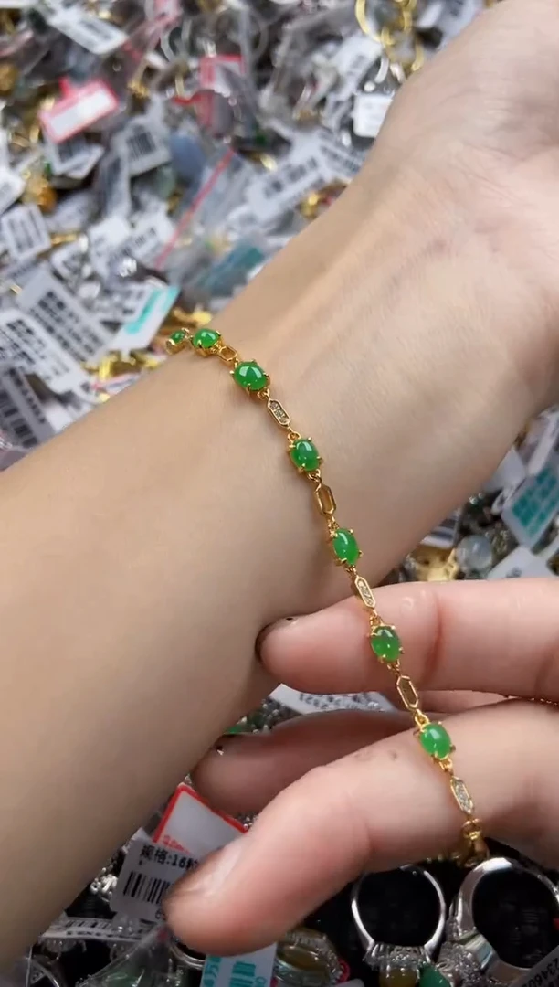 翡翠戒指银S925镶嵌3333-----5