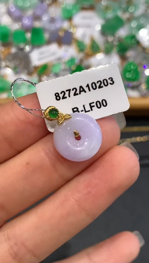 【闪购商品】翡翠吊坠(不含链)18K金镶嵌1059多样性发其一