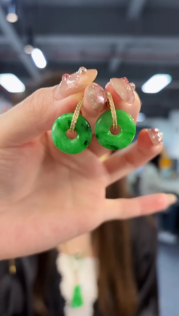 【闪购商品】翡翠耳饰未镶嵌 含小耳包/支持复检一对