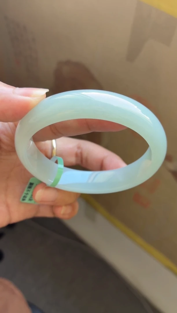 未镶嵌手镯翡翠（强推必买）果冻胶无棉天空蓝贵妃11号