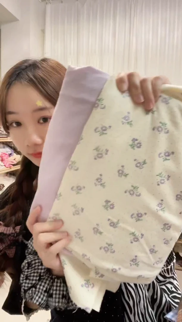 棉一套 1米磨毛碎花簇紫色 + 紫色洗水棉麻