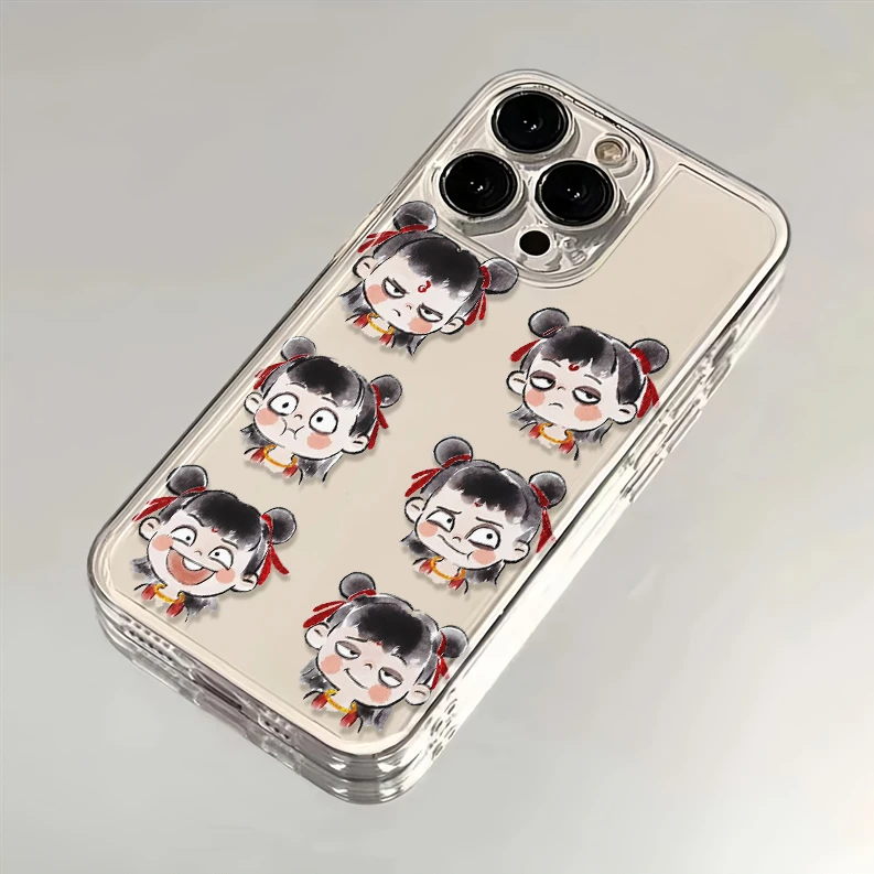 搞怪哪吒适用苹果15promax手机壳华为荣耀小米14红米OPPOvivo可爱