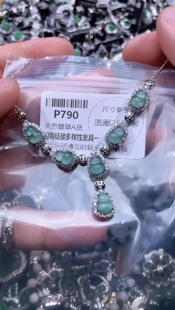 【闪购商品】翡翠颈饰未镶嵌P790项链