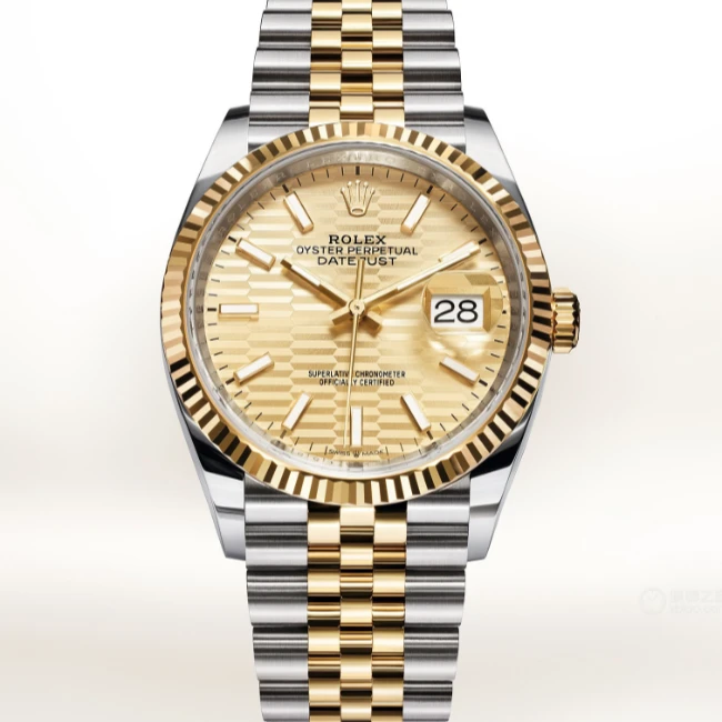 99新 Rolex/劳力士 126233/36表径/金色波纹盘/24年全套/经典时尚