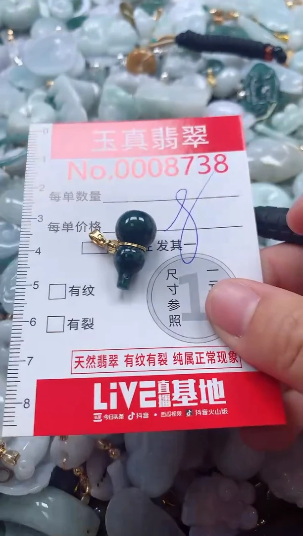 吊坠(不含链)未镶嵌翡翠8738