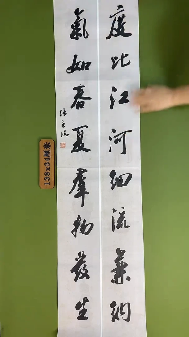 书法书法 张若鸿 尺寸138cm*34cm