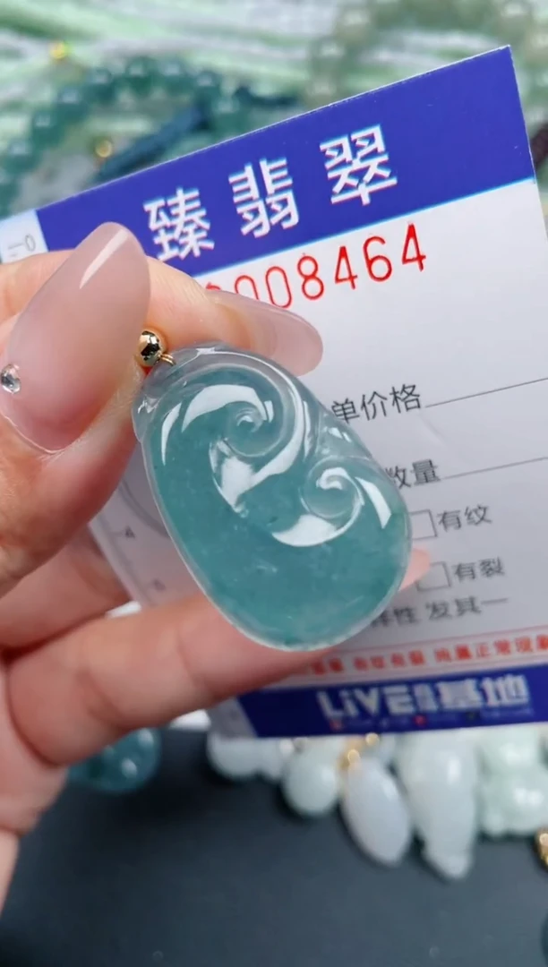 翡翠未镶嵌颈饰.0008464
