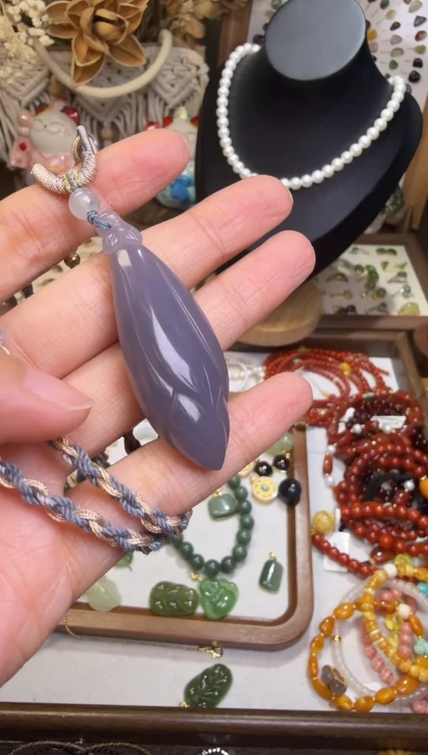 水晶摆件未镶嵌项链