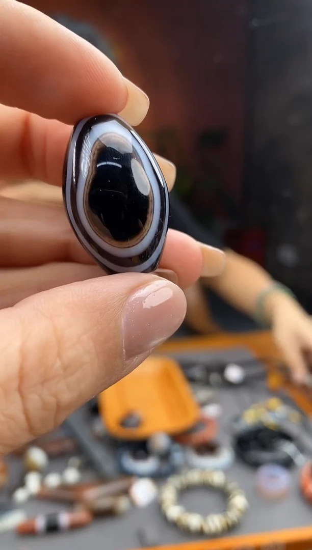玛瑙/玉髓颈饰未镶嵌 -0915-93 Y多样性发