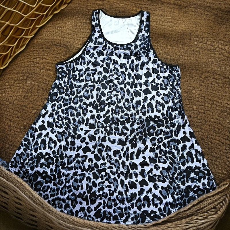 (7001)豹纹外贸原单背心