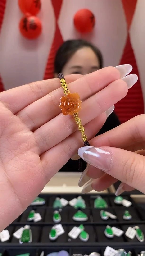 【闪购商品】翡翠手绳未镶嵌B2471 花手绳 含运营费