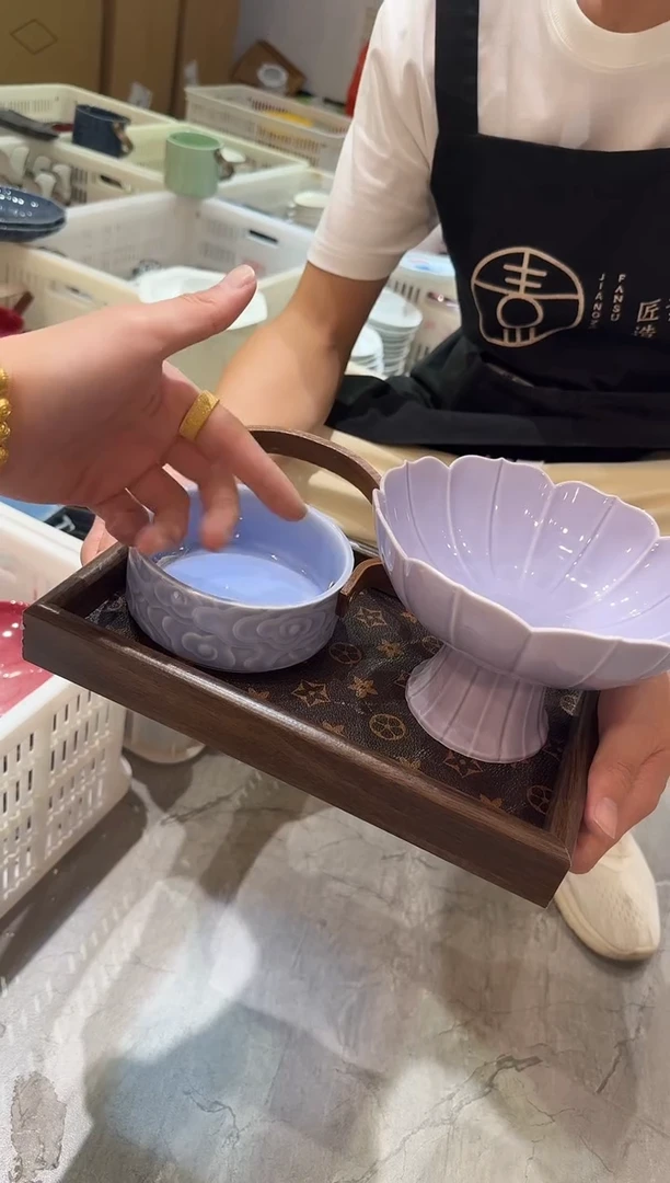 瓷片微瑕商品，介意勿拍②-托盘