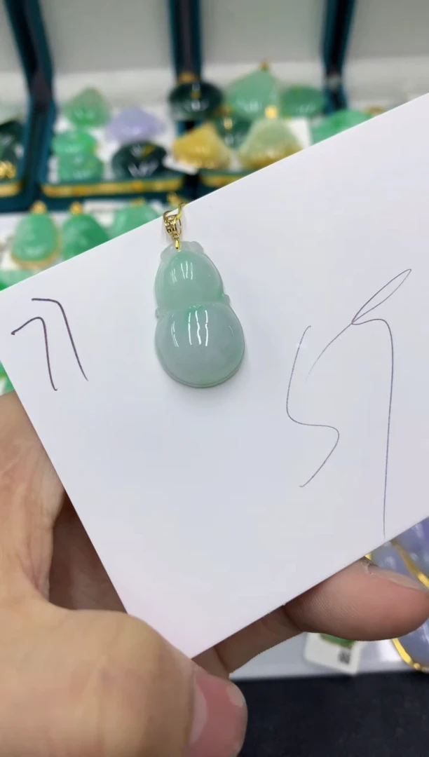 【闪购商品】翡翠颈饰18K金镶嵌号链接11111