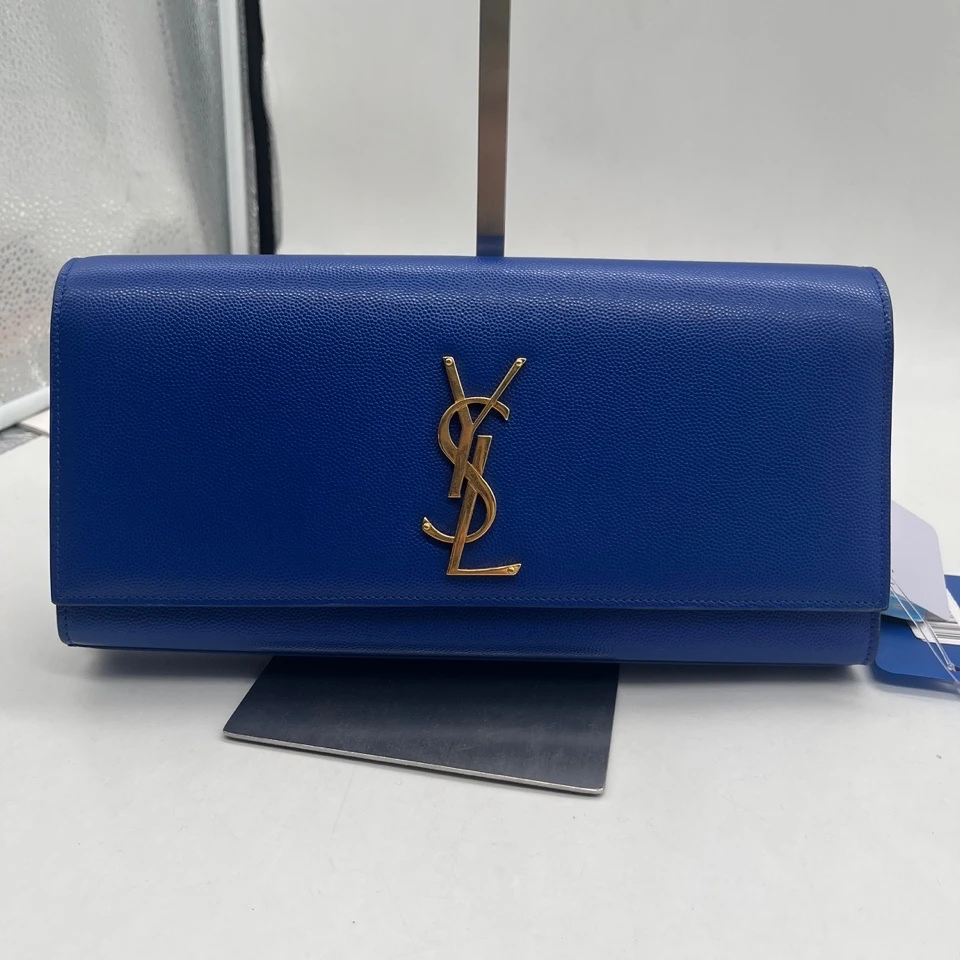95新 YSL/圣罗兰 蓝色单肩包/FYEE05109514/9514