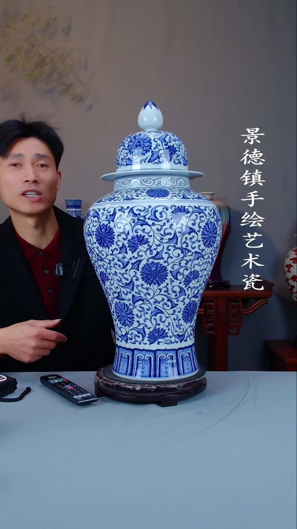 摆件陶瓷景德镇手工手绘陶瓷摆件51