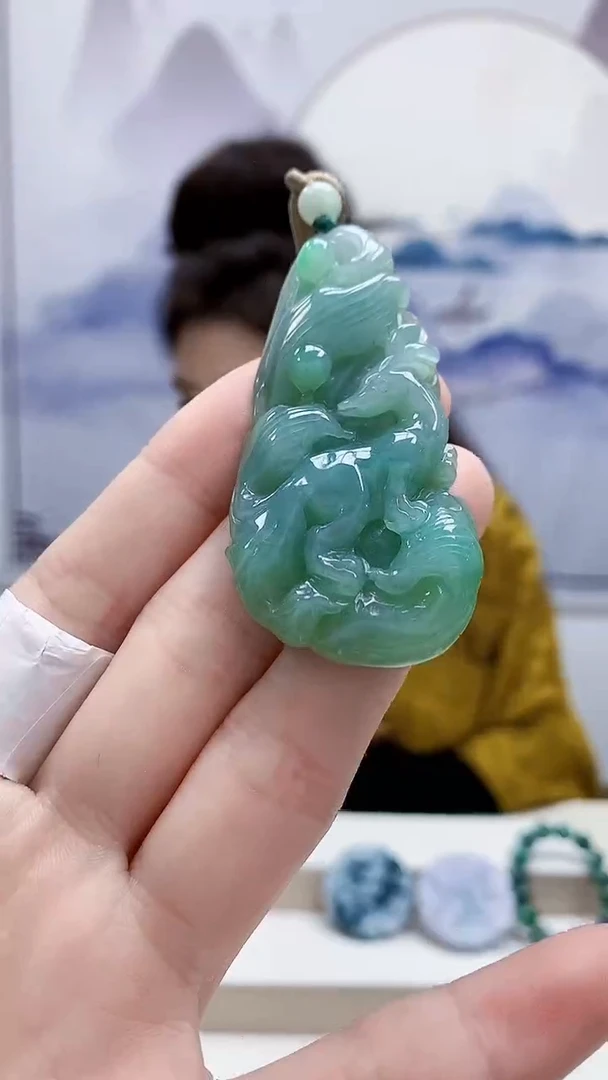 未镶嵌定制翡翠4829ry-毛货挂件51