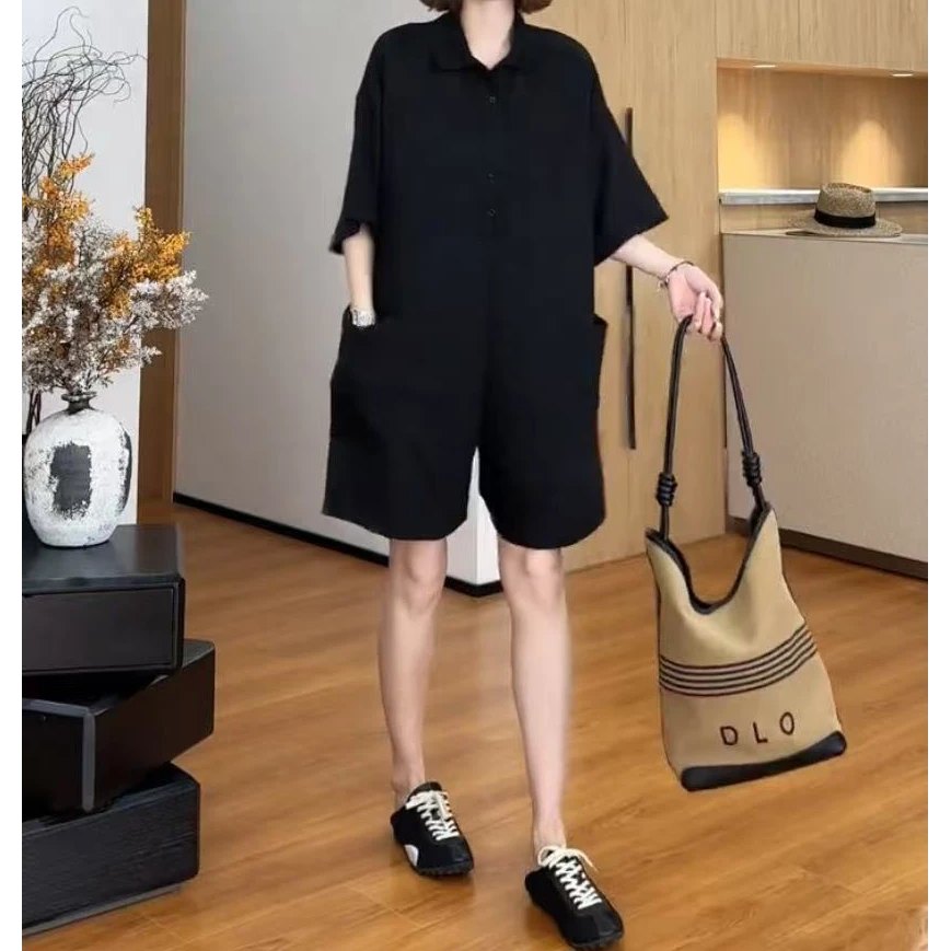 【现货】YZOUHAN 2025新款【旷野】休闲款纯色显瘦POLO云朵连体裤