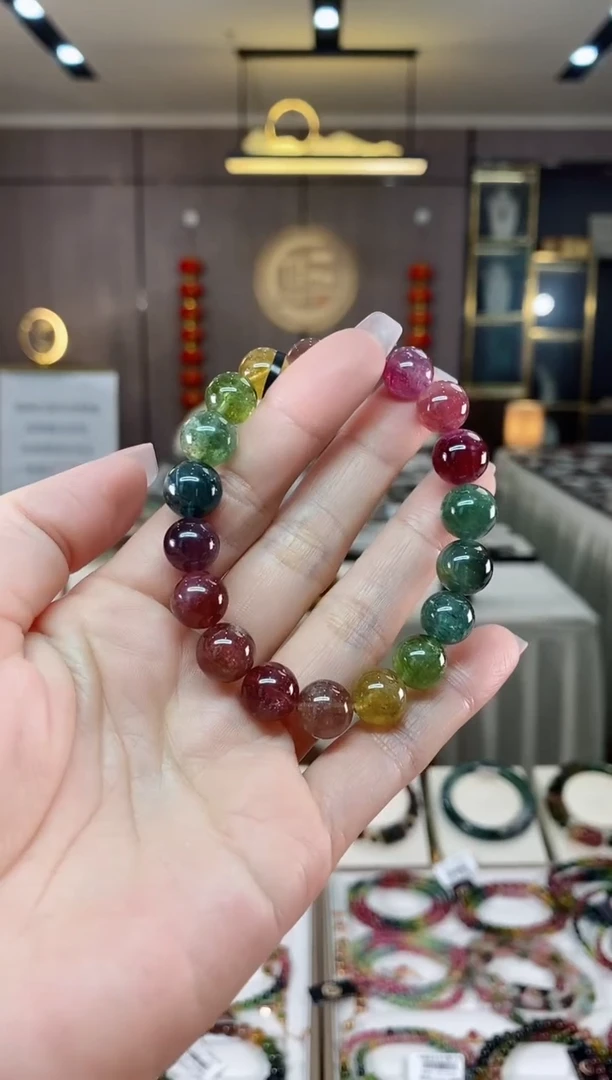 【闪购商品】碧玺单圈手串10mm+未镶嵌(多样性发一条)hon