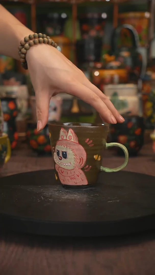 紫砂油画手绘釉下彩