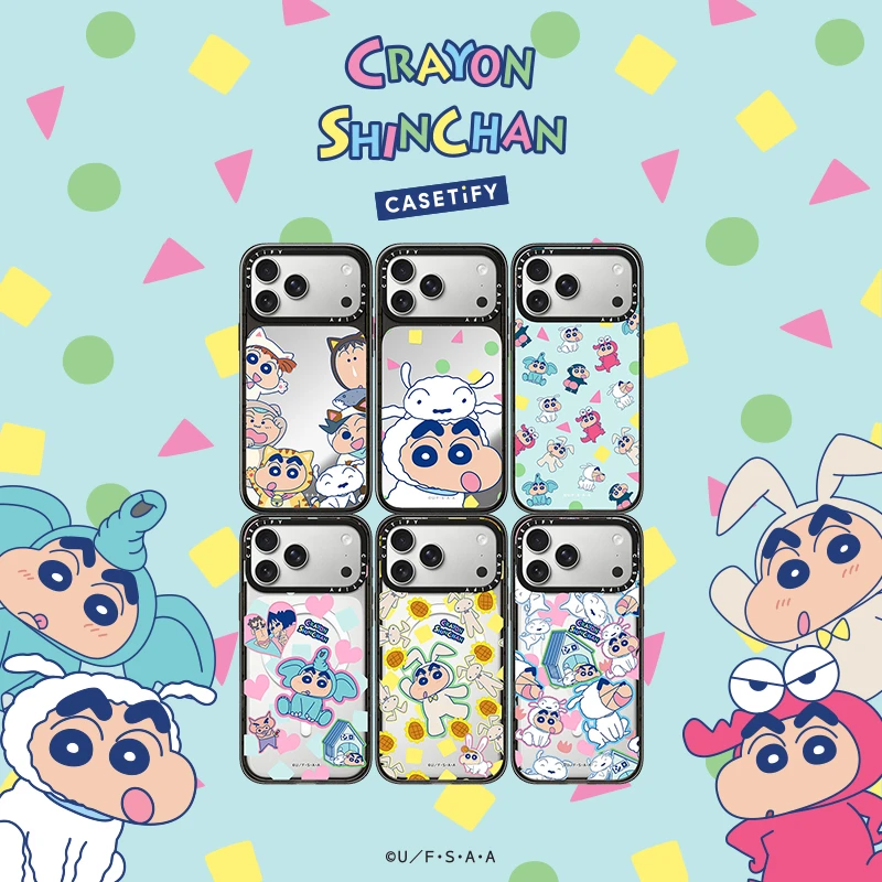 CASETiFY×蜡笔小新D2联名手机壳 防摔保护套适用于iPhone16/17/18