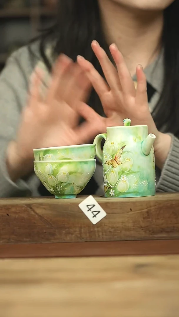设计师手作款 十七手绘套组壶+杯