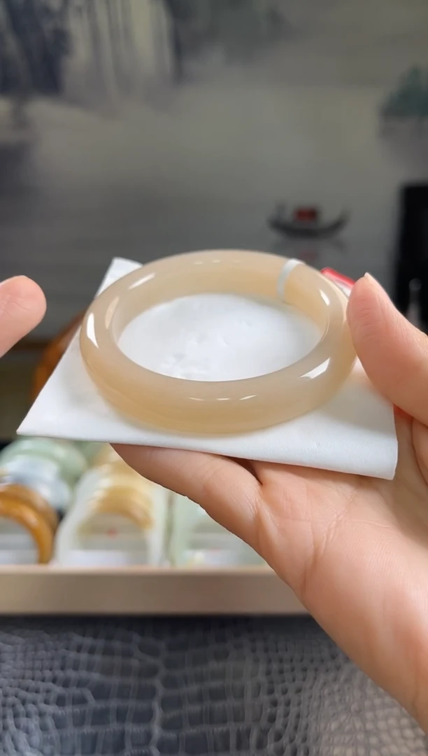 未镶嵌手镯和田玉58+圈口4296