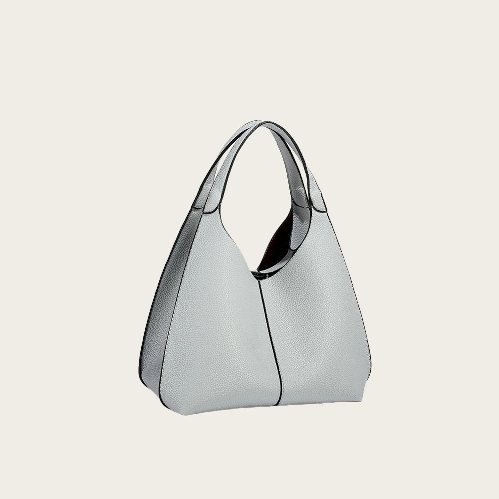 2025新款高级质感手提托特包潮流轻奢荔枝纹软皮斜挎包