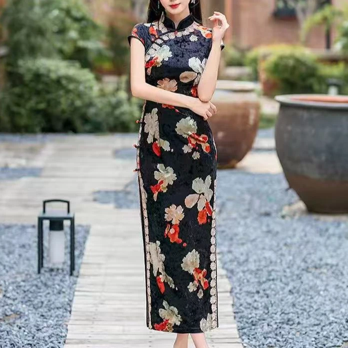 【大上海】春夏高级感旗袍显瘦8扣气质新中式国风复古修身中国风