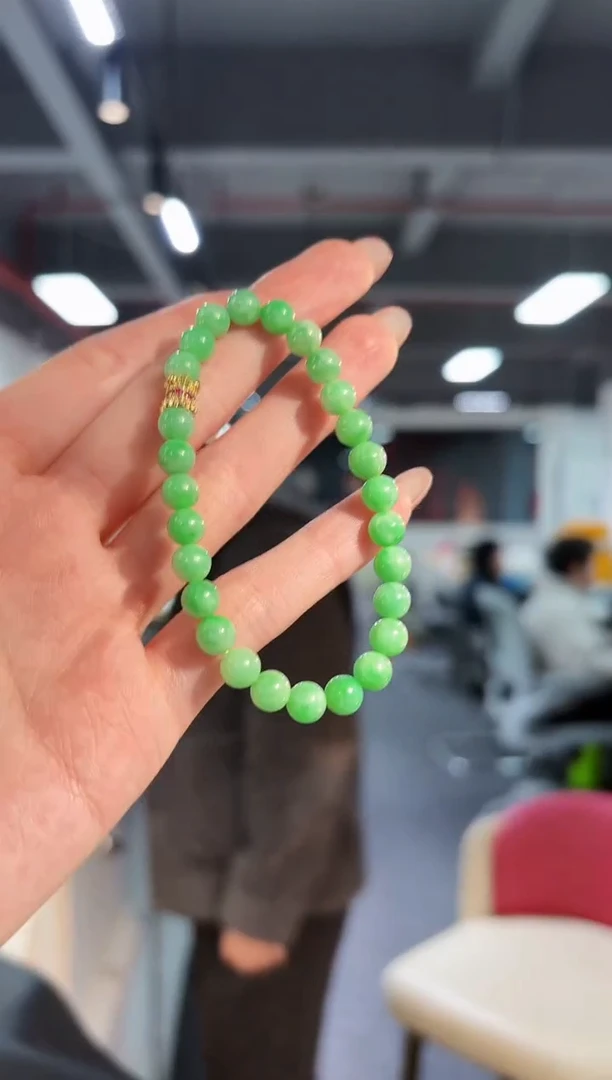 【闪购商品】翡翠手串未镶嵌缅料A货/支持复检/一件