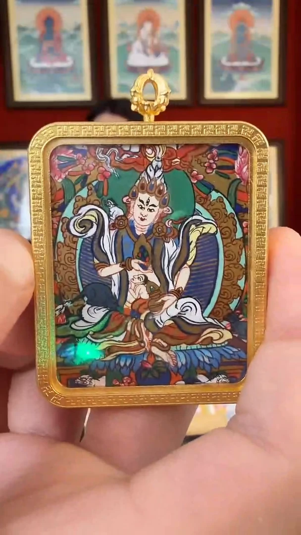 吊坠求子-热贡纯手绘毛毛