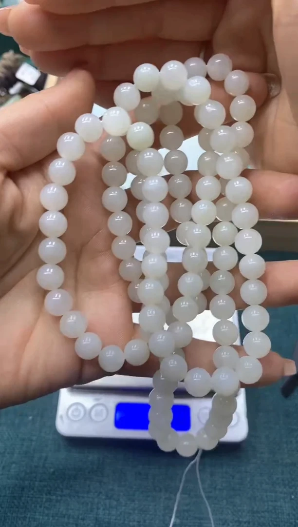 和田玉未镶嵌颈饰链子卡8