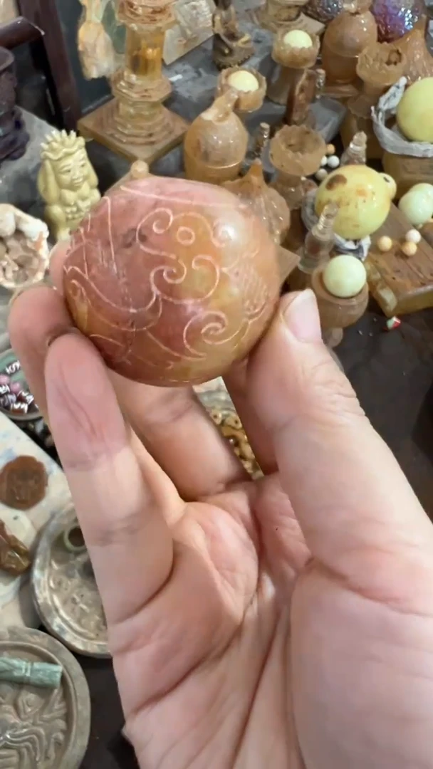 未镶嵌和田玉挂件把件摆件88888888-微瑕