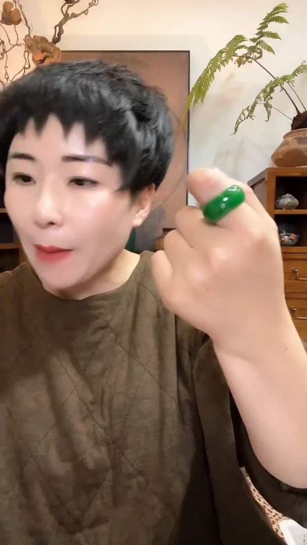 合金戒指翡翠857