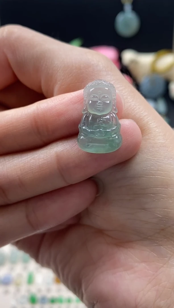 【闪购商品】翡翠颈饰未镶嵌翡翠冰晴宝宝佛