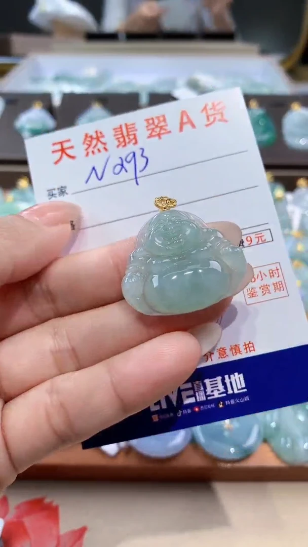 颈饰未镶嵌翡翠天然缅甸翡翠A货挂件
