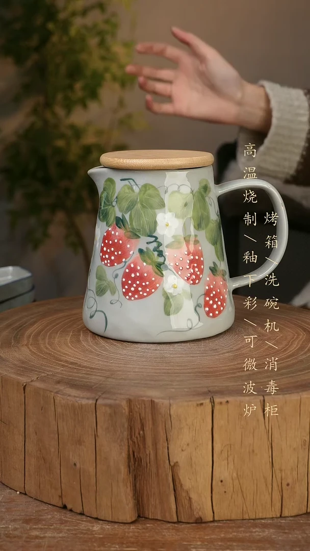 碗瓷景德镇手工手绘高温瓷釉下彩