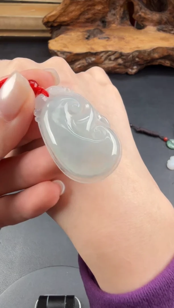 吊坠(不含链)未镶嵌翡翠翡翠饰品-9