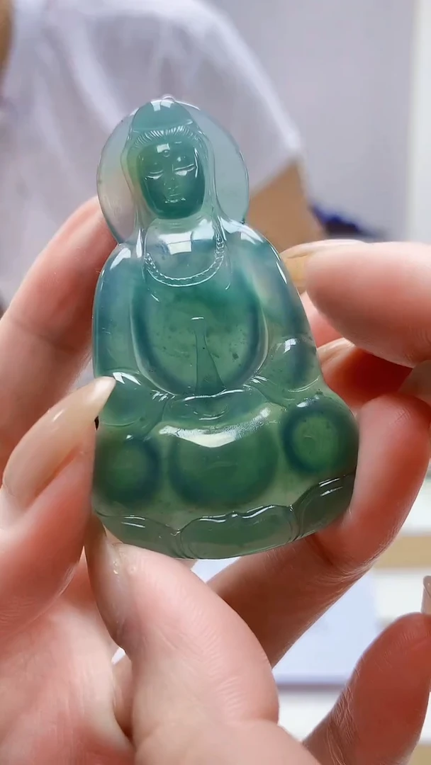 未镶嵌定制翡翠5145MM-毛货挂件180