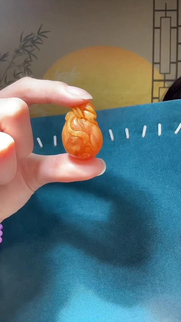 【闪购商品】琥珀裸石未镶嵌G3439天然蜜蜡绑绳