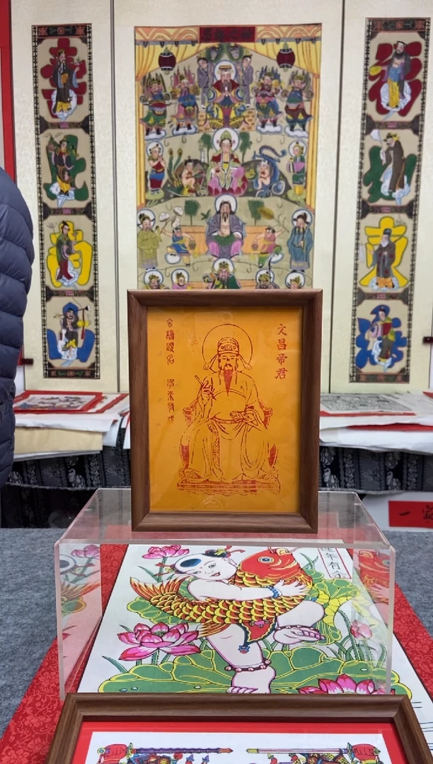 朱拓文昌帝君摆台手工制作精品