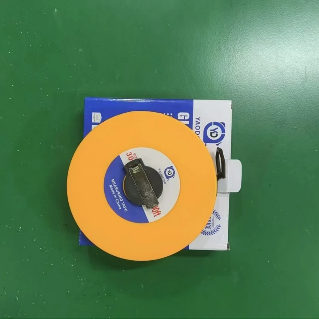 皮卷尺直销30米圆盘皮尺耐磨尺软尺工地耐用铅球