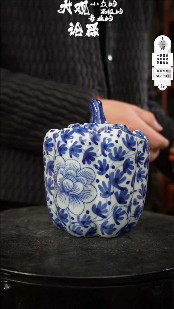 【闪购商品】瓷片大观论器茶罐