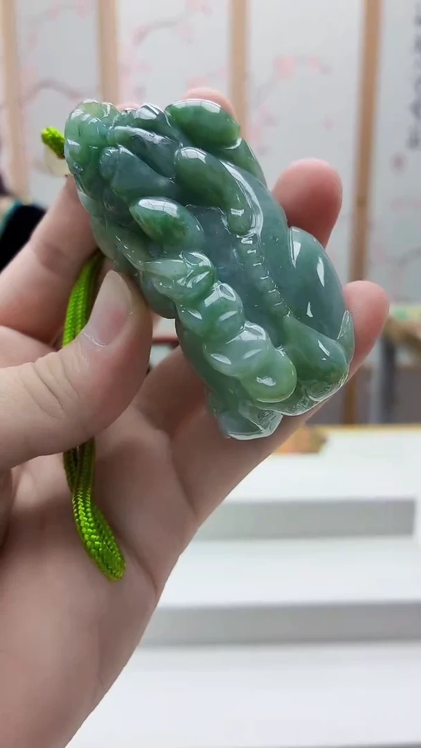 未镶嵌定制翡翠4829bb-毛货挂件27