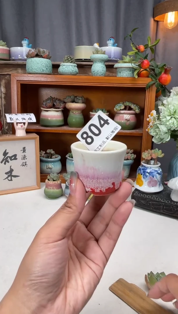 瓷片804知木小芳花盆编号
